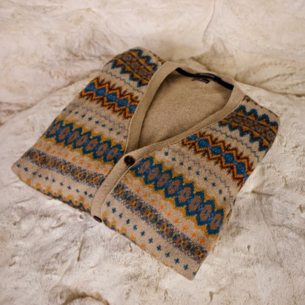 Cortefiel Men's Elbow Patch Cardigan